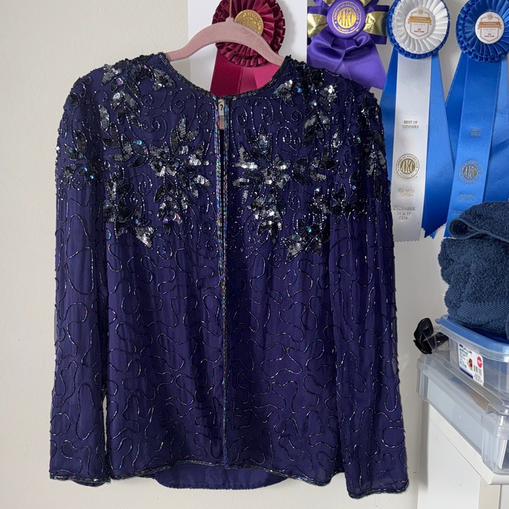 Elegant purple Sequined Camisole